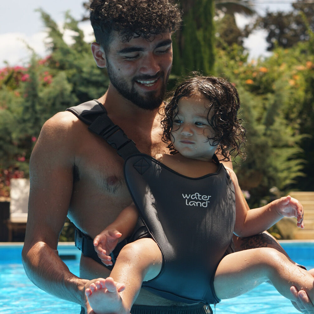 Waterland Baby/Infant Carrier Jet Black Neoprene Wetsuit Sling