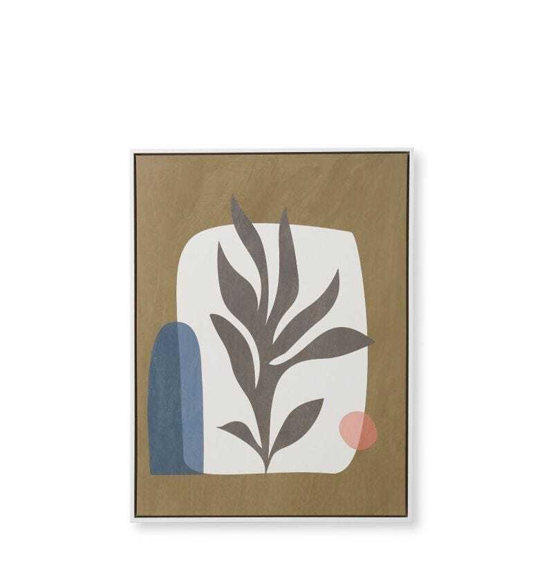 E Style 60x80cm Abstract Leaf Canvas Wall Art