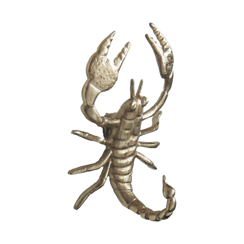 White Moose Scorpion Wall Mount Home Decor Metal Sculpture 19x15x9cm Gold