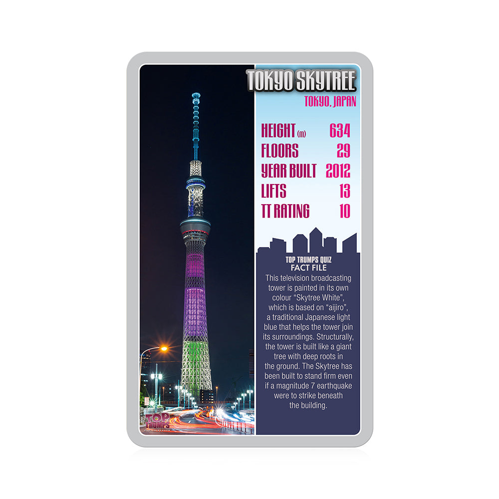 Top Trumps Skyscrapers Playing Card Game/Collection 5+