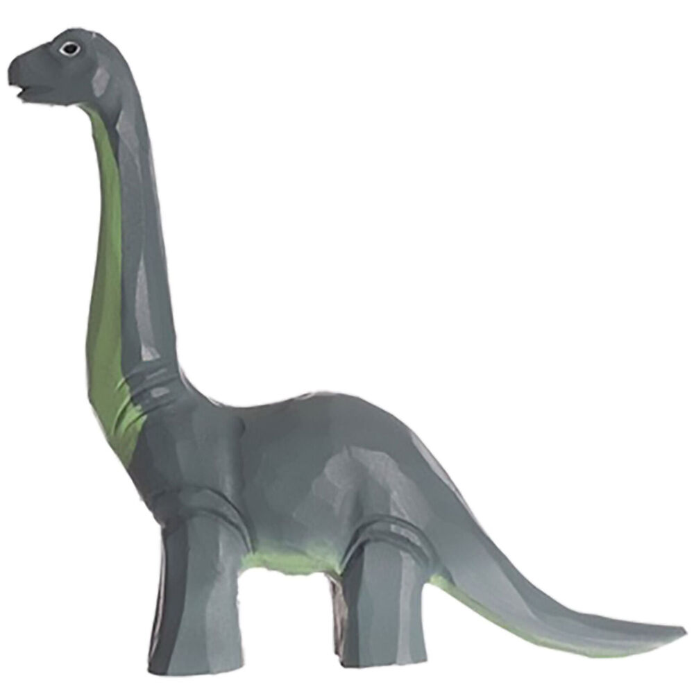 Wudimals Diplodocus Handmade Wooden Dinosaur Toy Carved Figurine 3y+