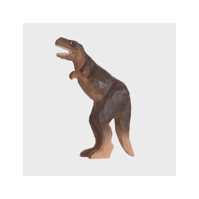 Wudimals T-rex Handmade Wooden Dinosaur Toy Carved Figurine Kids 3y+