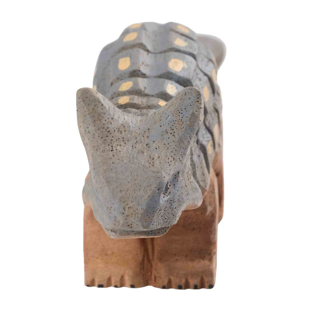 Wudimals Ankylosaurus Handmade Wooden Dinosaur Toy Carved Figurine 3y+