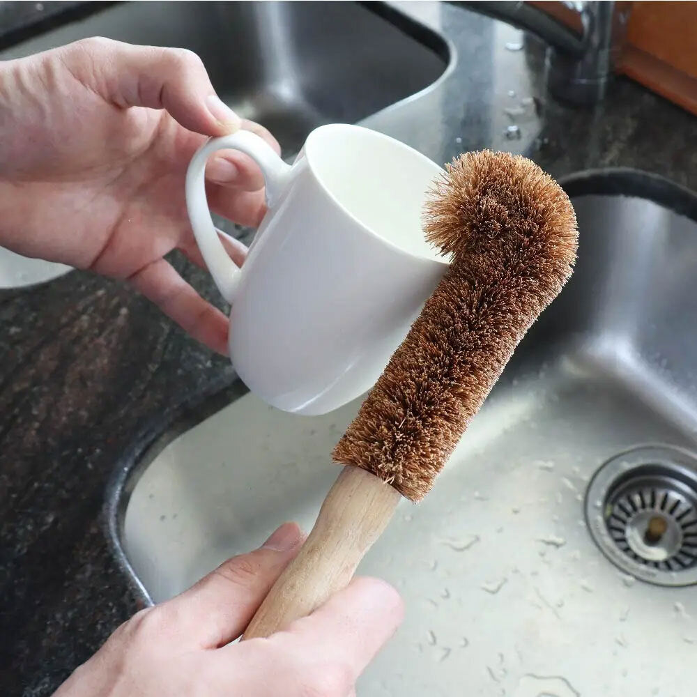 3PK Eco Basics Natural Plus Cup & Mug Kitchen Cleaning Brush