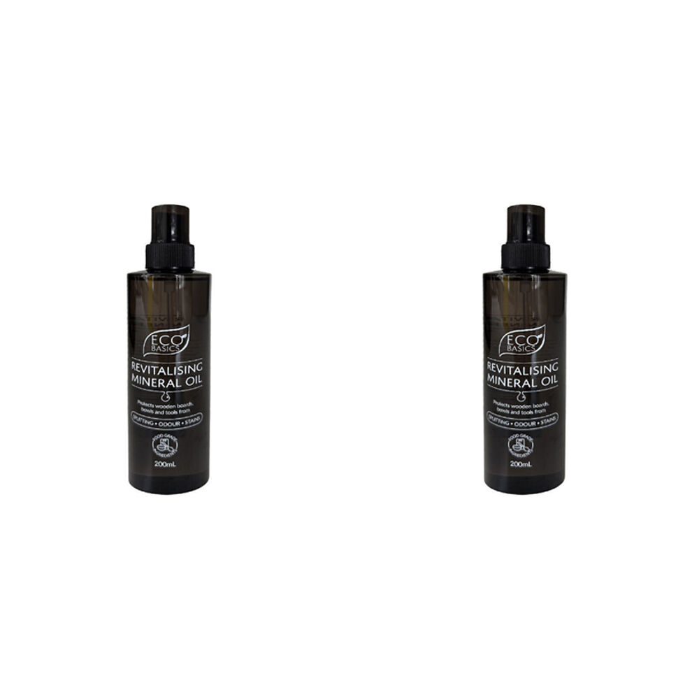 2PK Eco Basics Revitalising Mineral Oil For Wooden Kitchenware 200ml