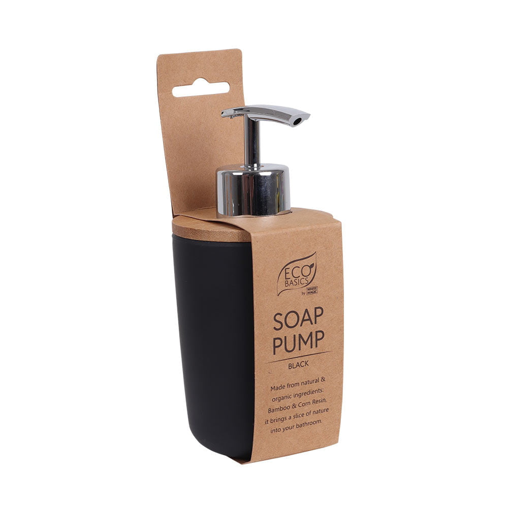 Eco Basics Soap Pump Bathroom/Sink Liquid Dispenser - Black