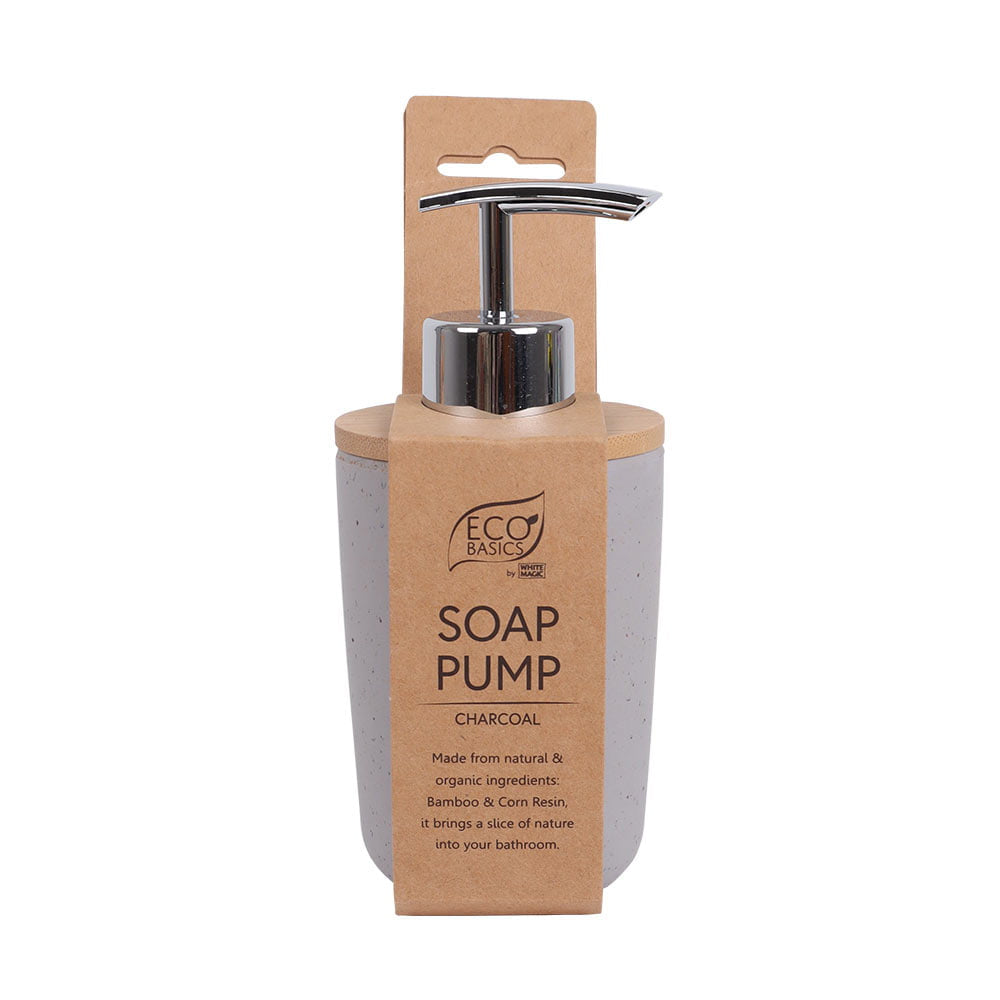Eco Basics Soap Pump Bathroom/Sink Liquid Dispenser - Charcoal