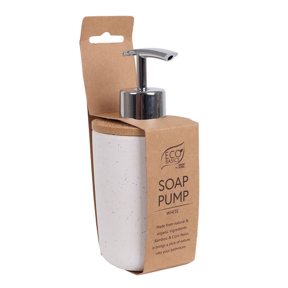 Eco Basics Soap Pump Bathroom/Sink Liquid Dispenser - White
