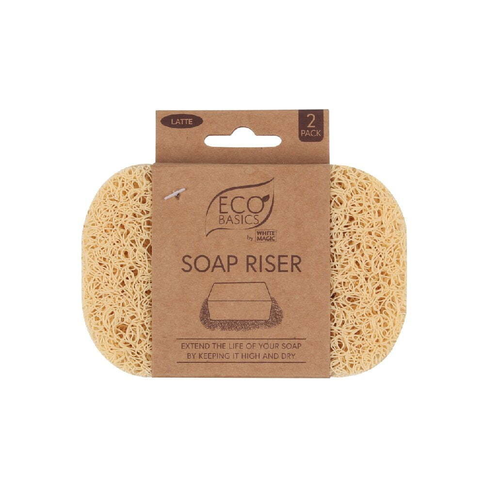 3x Eco Basics Soap Riser/Elevator Holder Storage - Latte