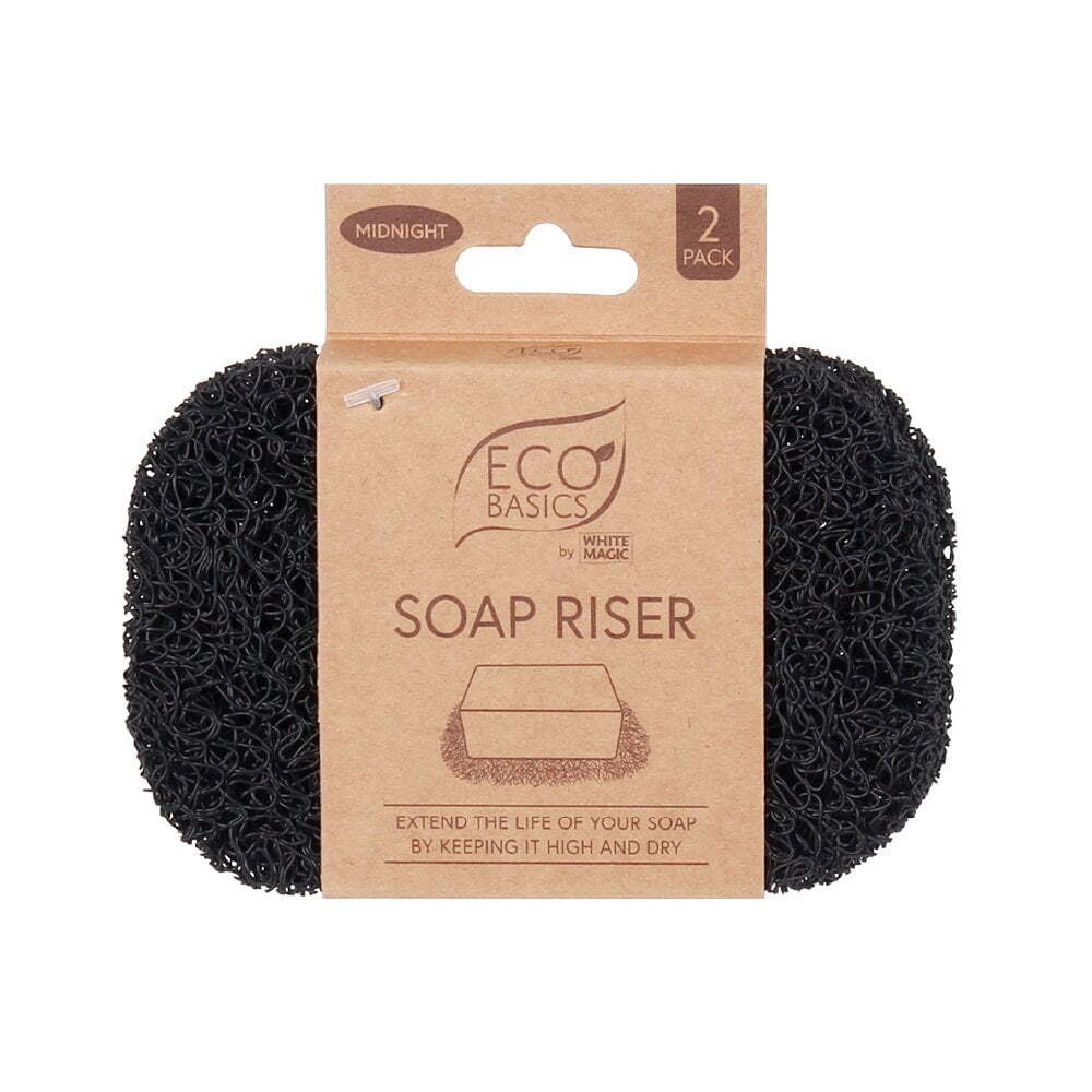 3x Eco Basics Soap Riser/Elevator Holder Storage - Midnight