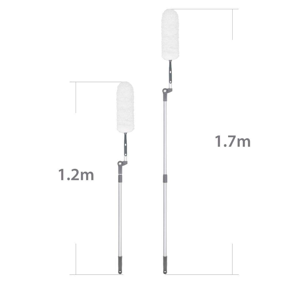 White Magic 170cm Adjustable Handy Duster Cleaner - White