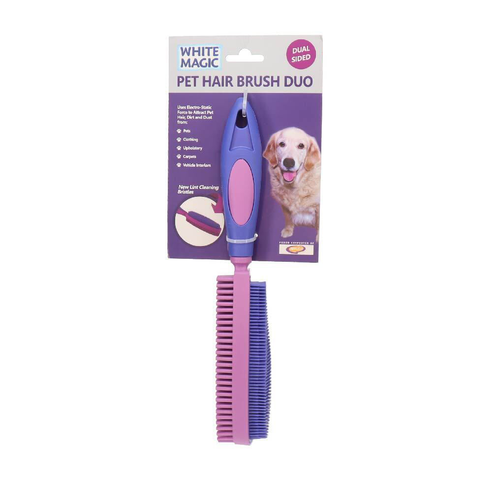 2PK White Magic Pet/Dog Hair Brush Duo Grooming Comb 27cm