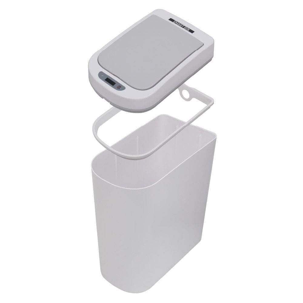 Smart Bin 7L Bathroom Waste Container Motion Sensor Detection 34cm White