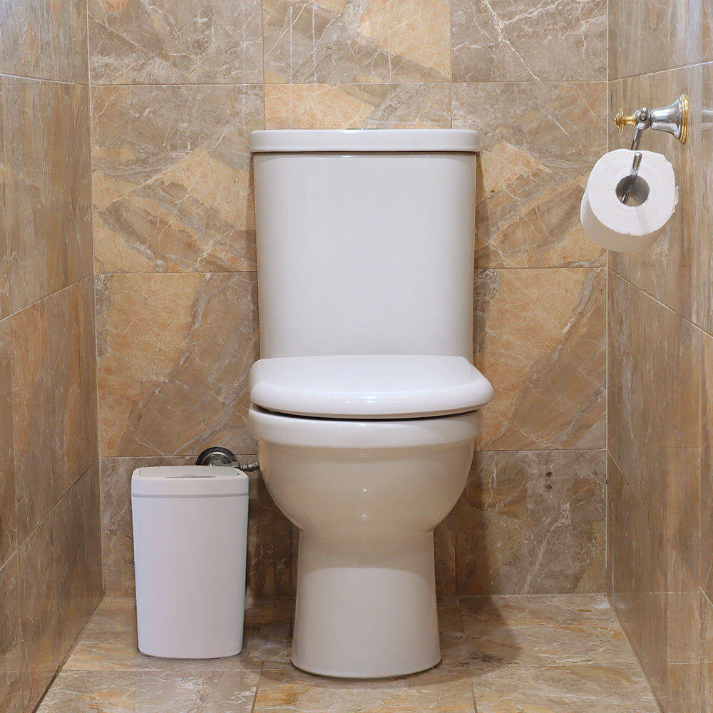 Smart Bin 7L Bathroom Waste Container Motion Sensor Detection 34cm White