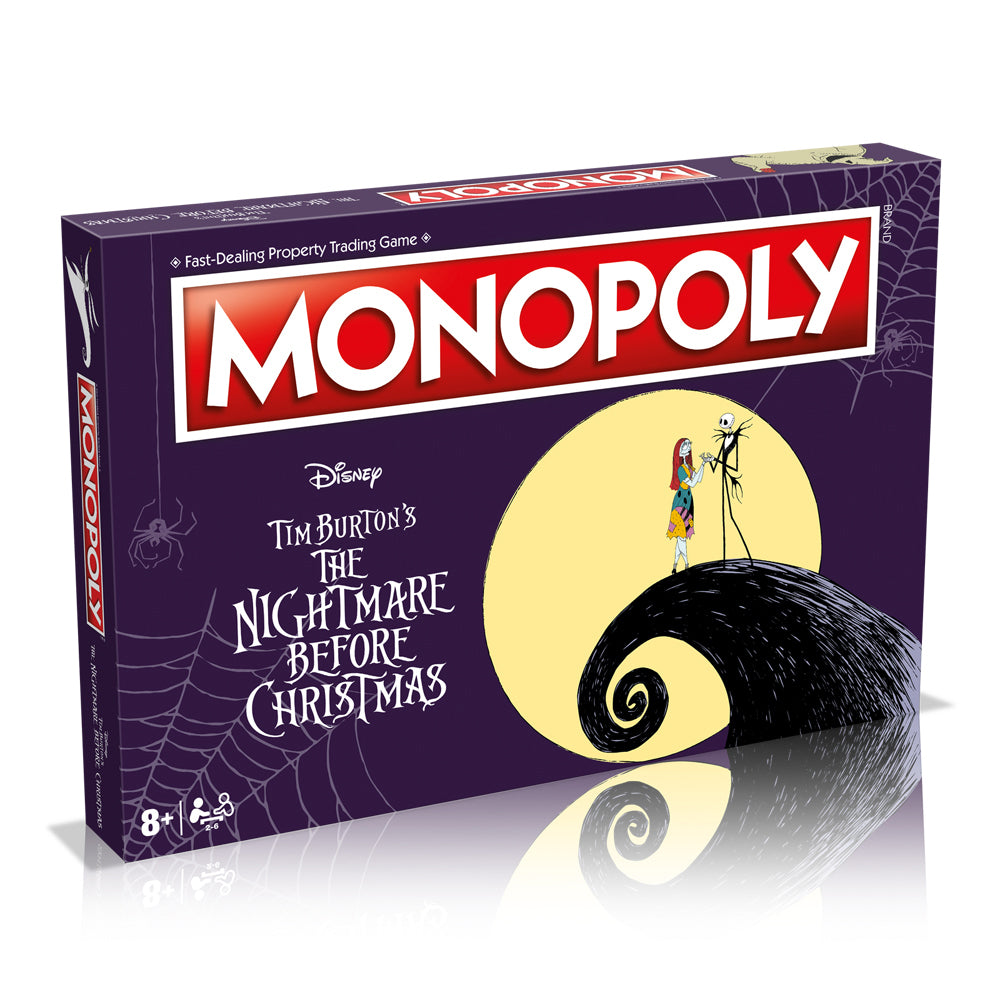 Monopoly Nightmare Before Christmas Family Tabletop Themed Board Game 8+