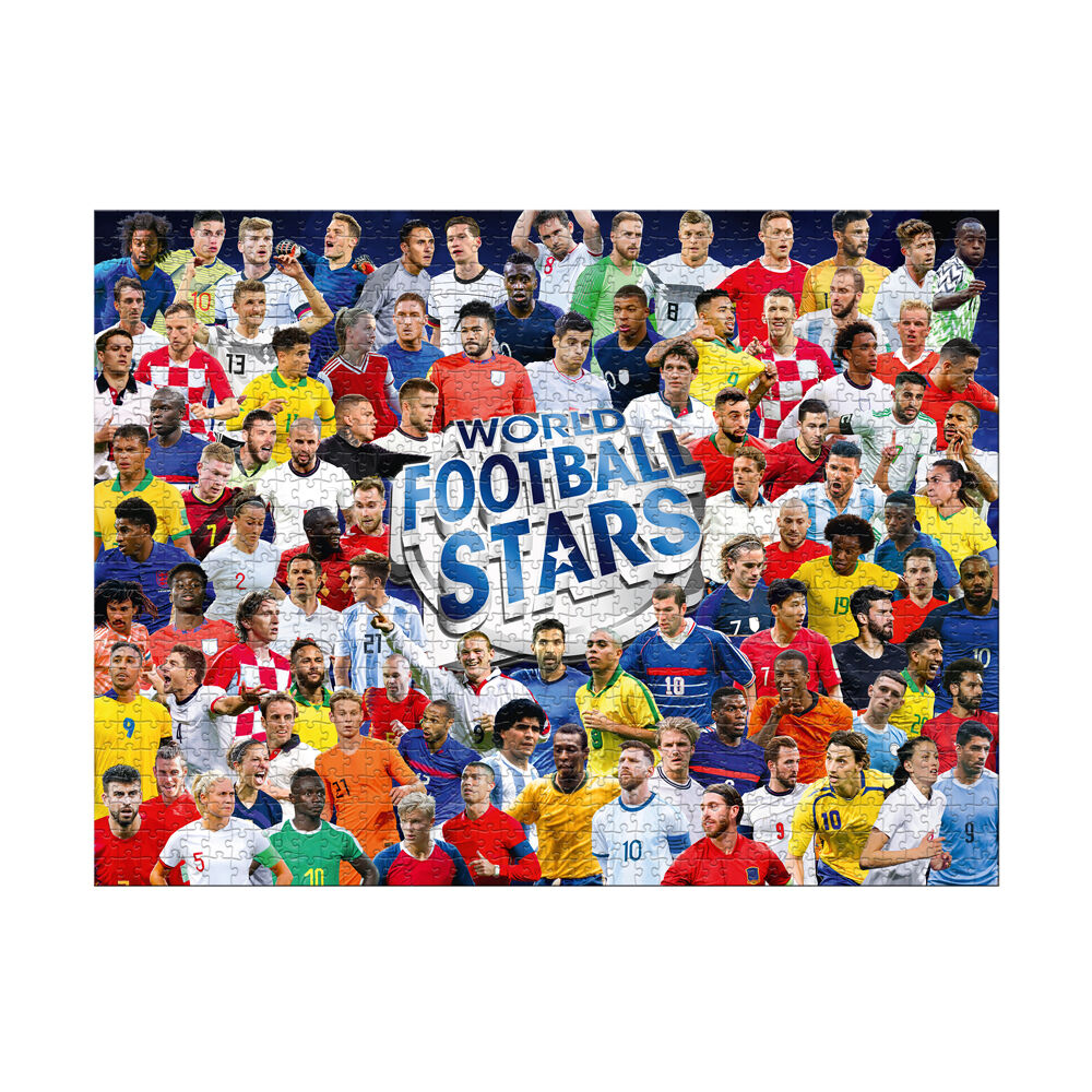 1000pc World Football Stars Edition Family and Kids Jigsaw Puzzle 8+