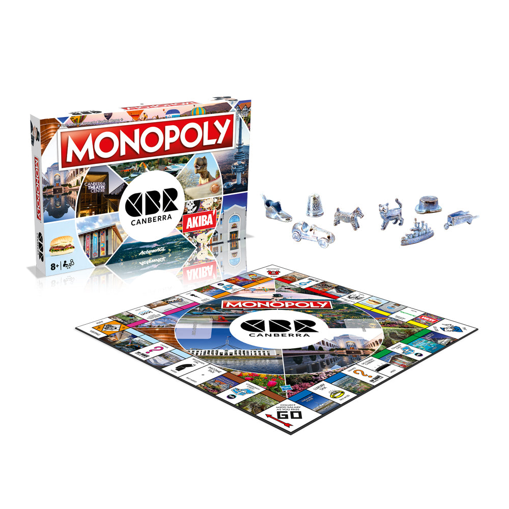 Monopoly - City Editions Canberra Family Tabletop Themed Board Game 8+