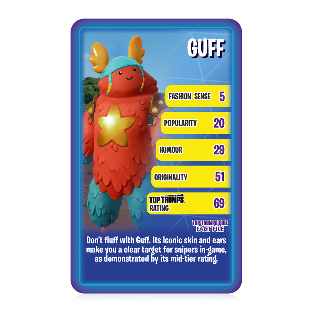 Top Trumps The Independent and Unofficial Guide To Fortnite V2 Card Game 5+