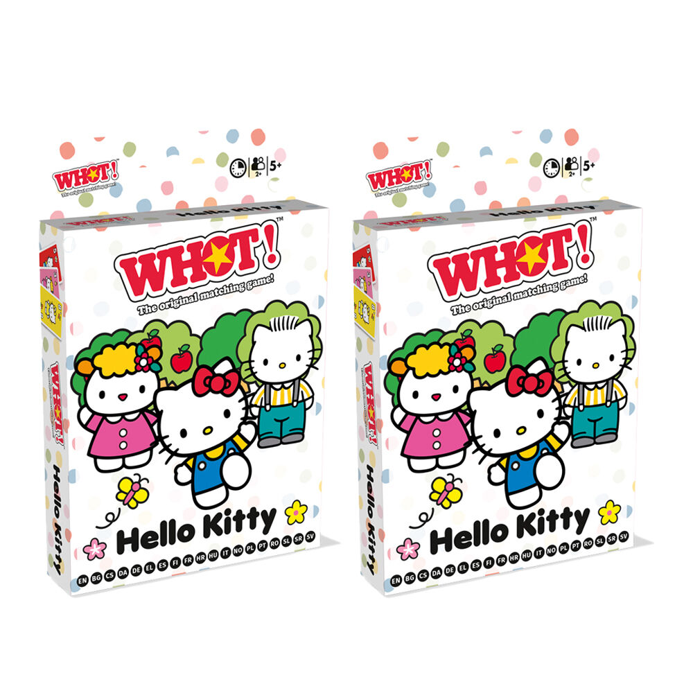 2PK Whot! Hello Kitty Edition Family and Kids Fast Paced Card Game 5+