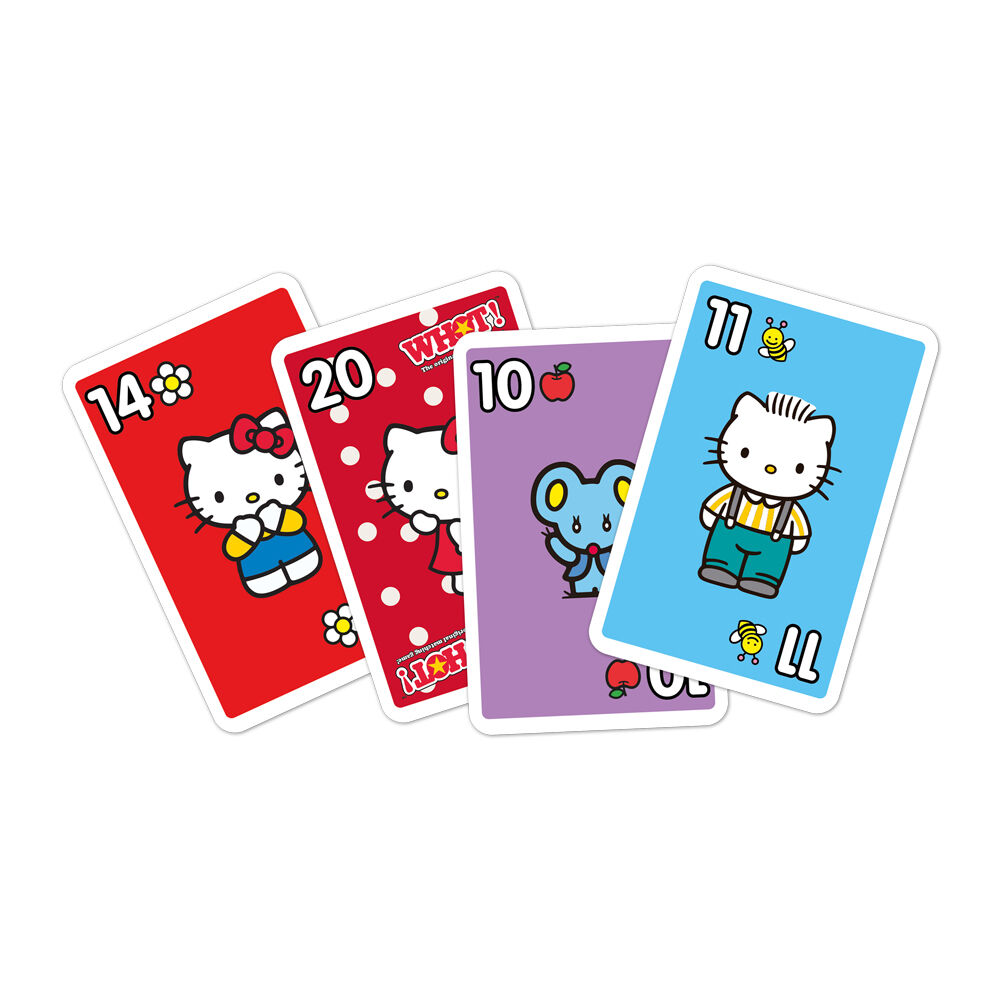 2PK Whot! Hello Kitty Edition Family and Kids Fast Paced Card Game 5+