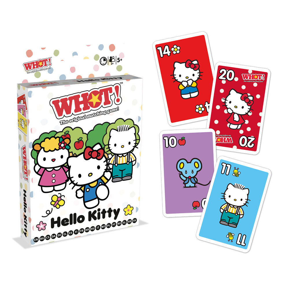 Whot! Hello Kitty Edition Family and Kids Fast Paced Card Game 5+