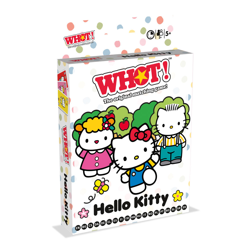 Whot! Hello Kitty Edition Family and Kids Fast Paced Card Game 5+