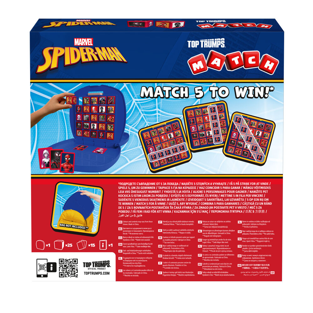 2PK Top Trumps Spiderman Edition (2025 Refresh) Family & Kids Match Card Game 4+