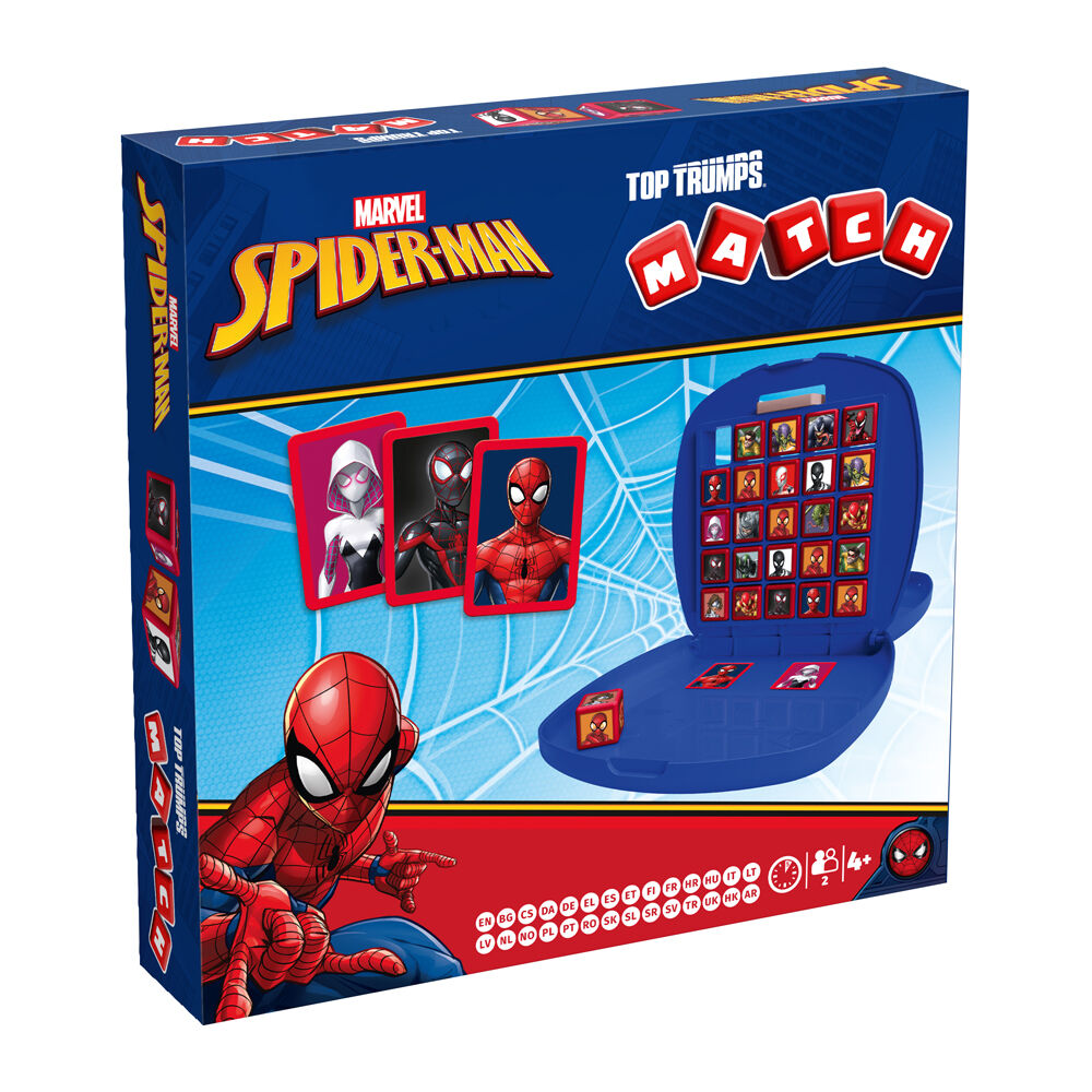 2PK Top Trumps Spiderman Edition (2025 Refresh) Family & Kids Match Card Game 4+