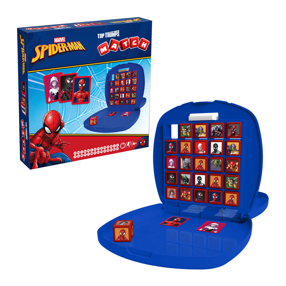2PK Top Trumps Spiderman Edition (2025 Refresh) Family & Kids Match Card Game 4+