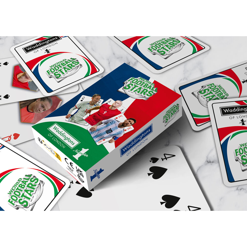 World Football Stars Edition Family and Kids Playing Cards Game 5+
