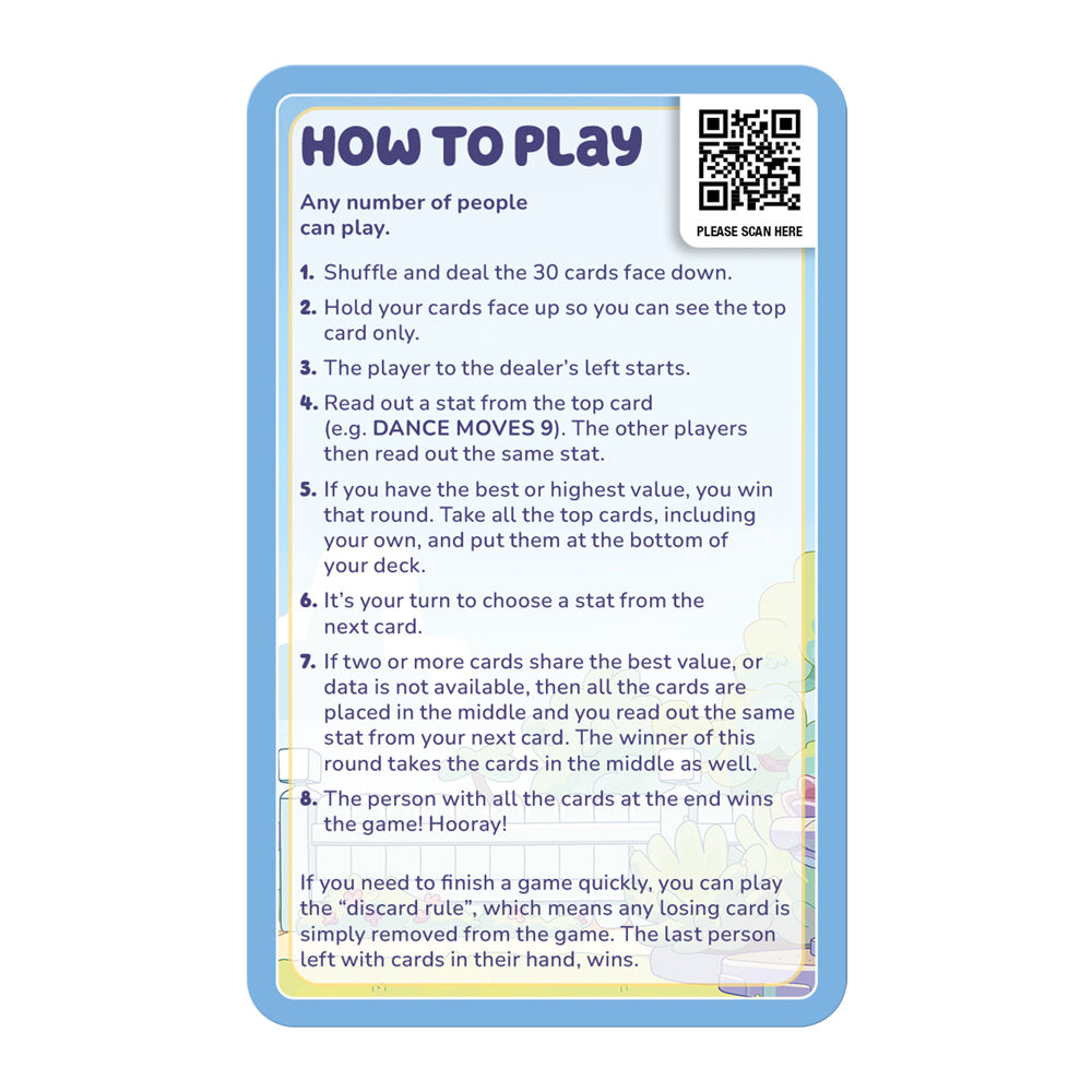 Top Trumps Bluey Edition Family and Kids Trivia Card Game 5+
