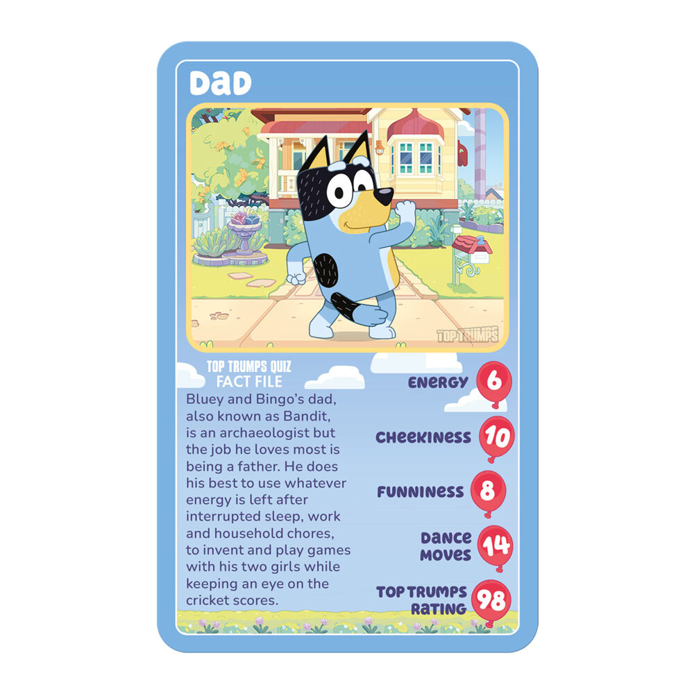 Top Trumps Bluey Edition Family and Kids Trivia Card Game 5+