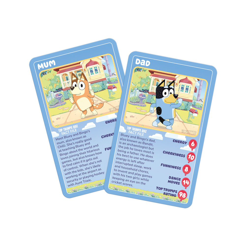 Top Trumps Bluey Edition Family and Kids Trivia Card Game 5+