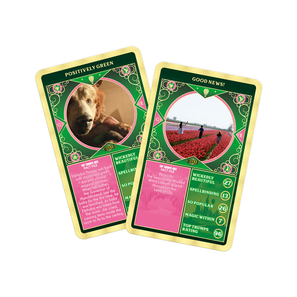 2PK Top Trumps Wicked Edition Family and Kids Trivia Card Game 5+