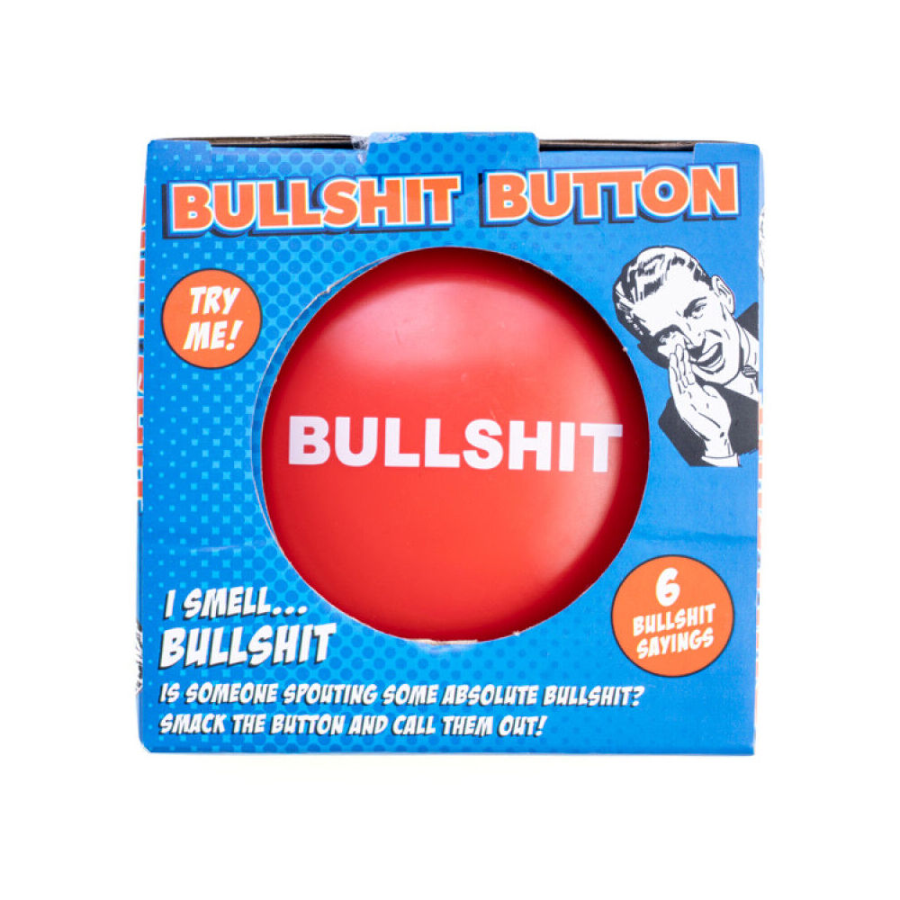 Bullshit Button Novelty Sound Party Game Red Fun & Curiosity