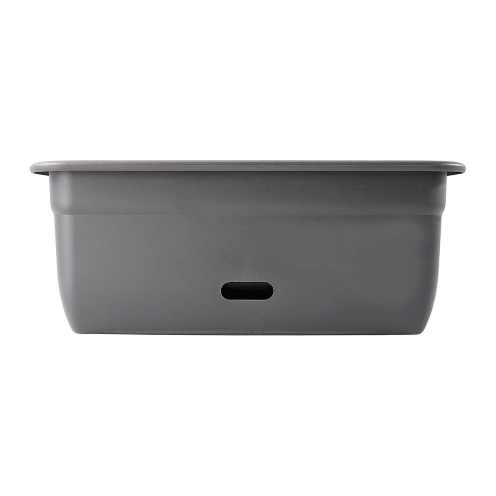 2PK Homeleisure WaterSaver Rectangle Pot Planter 45cm Dark Grey Home