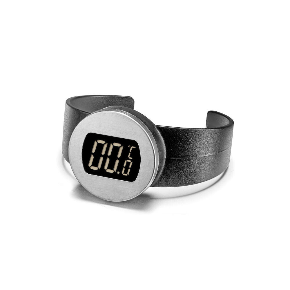 2PK CellarDine Wine Bottle Bracelet Digital Thermometer - Black