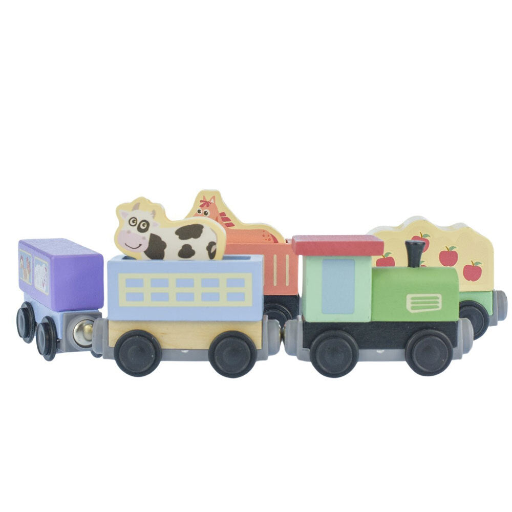 7pc Kaper Kidz Sundae Farm Train Set Kids/Childrens Toy 18M+