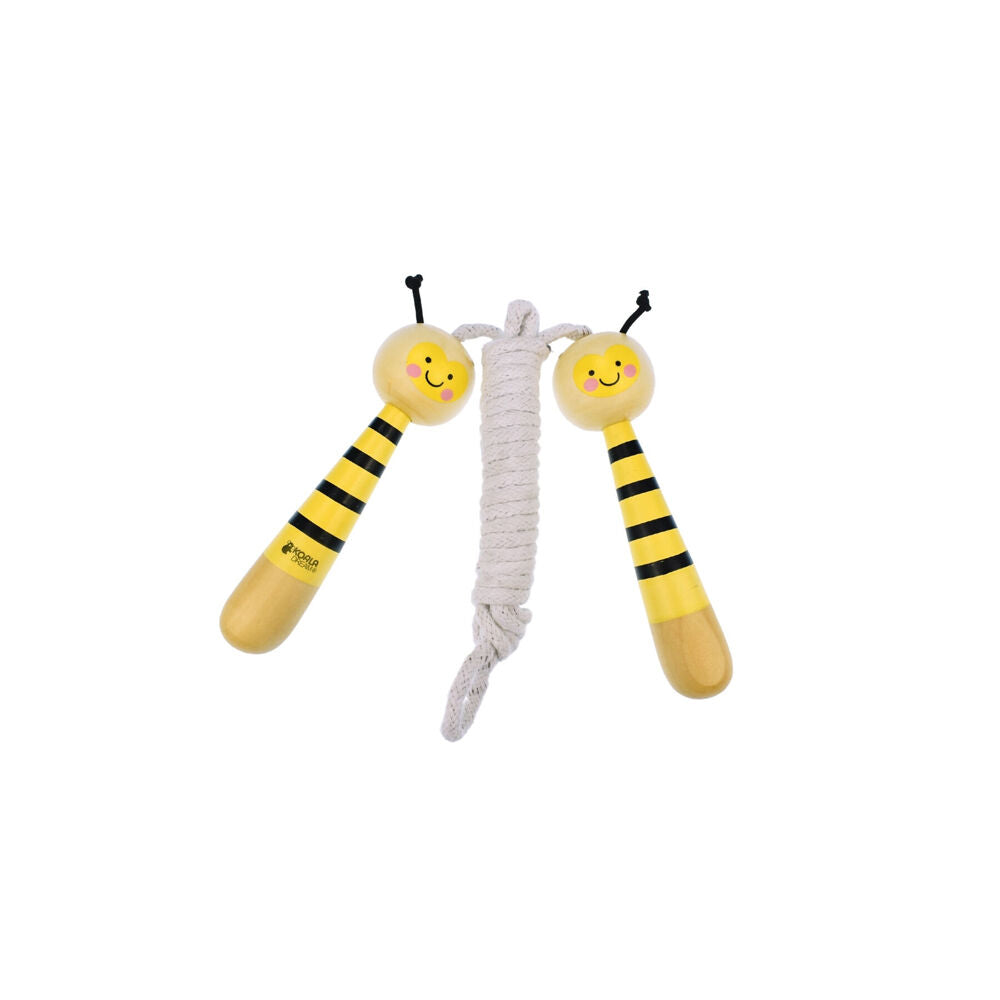 2PK Koala Dream Buzzy Days Bee Wooden Adjustable Skipping Rope Children 5y+