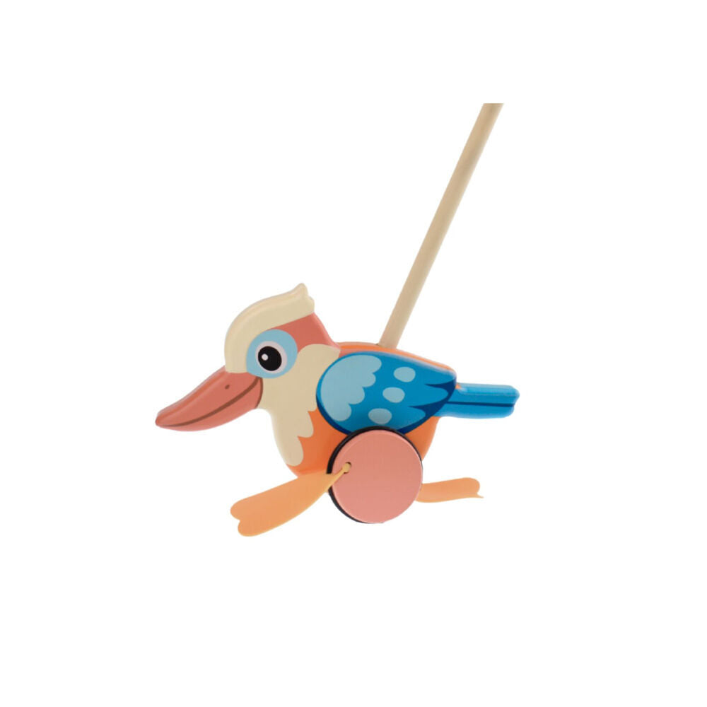 Koala Dream Wood Push Along Kookaburra, Penguin, Magpie Baby/Toddler Walker 12m+