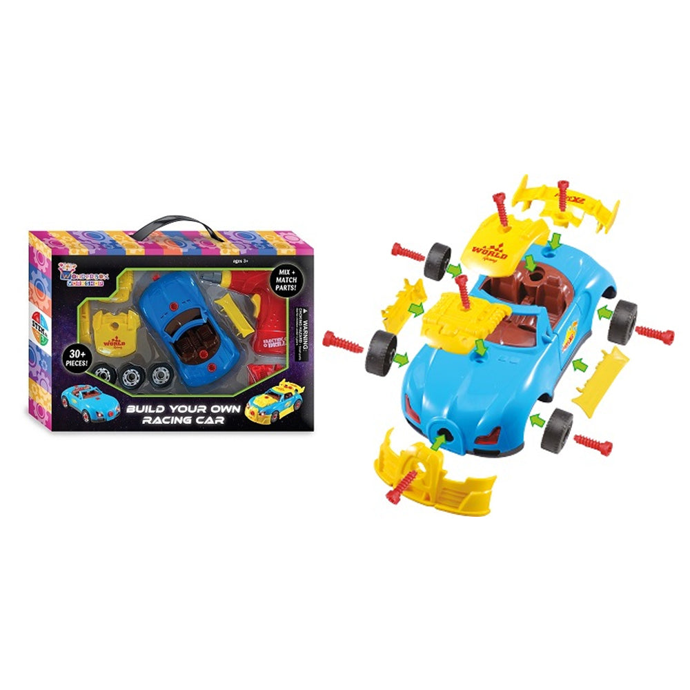 Wonderbox Workshop Build Your Own Race Car Kids/Childrens Toy 3y+