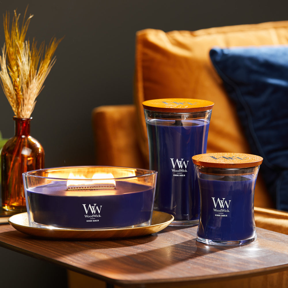 WoodWick Hinoki Dahlia Scented Wax Candle 11.7cm Medium