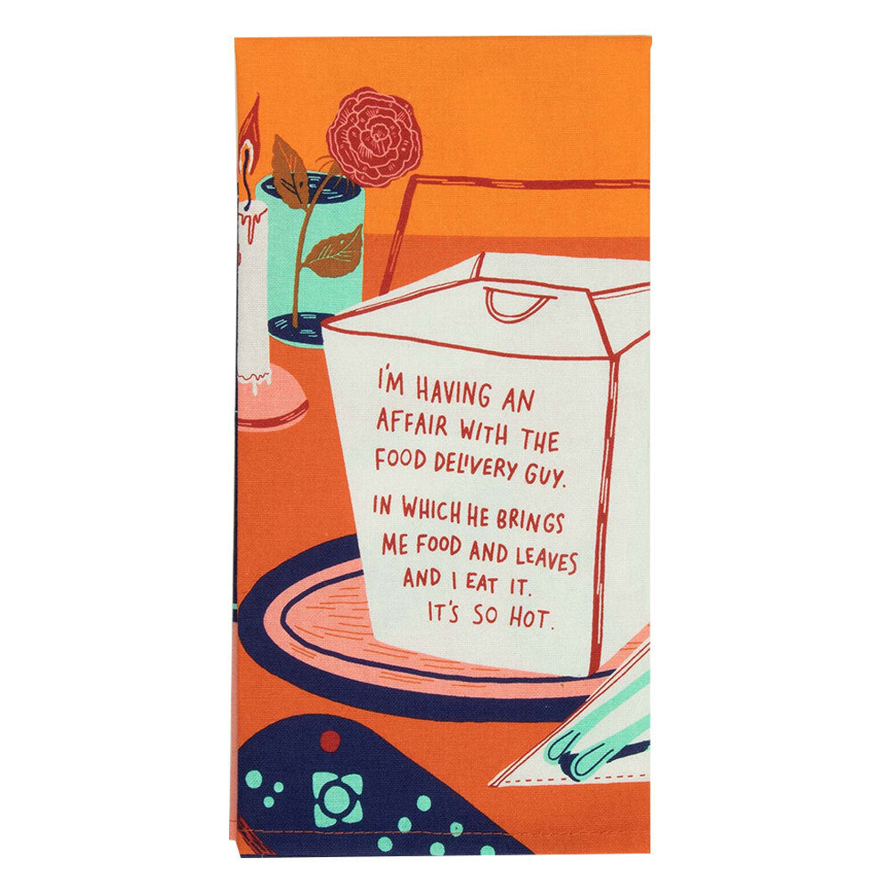 Blue Q Food Delivery Dish Towel Kitchen Cleaning/Drying Cloth