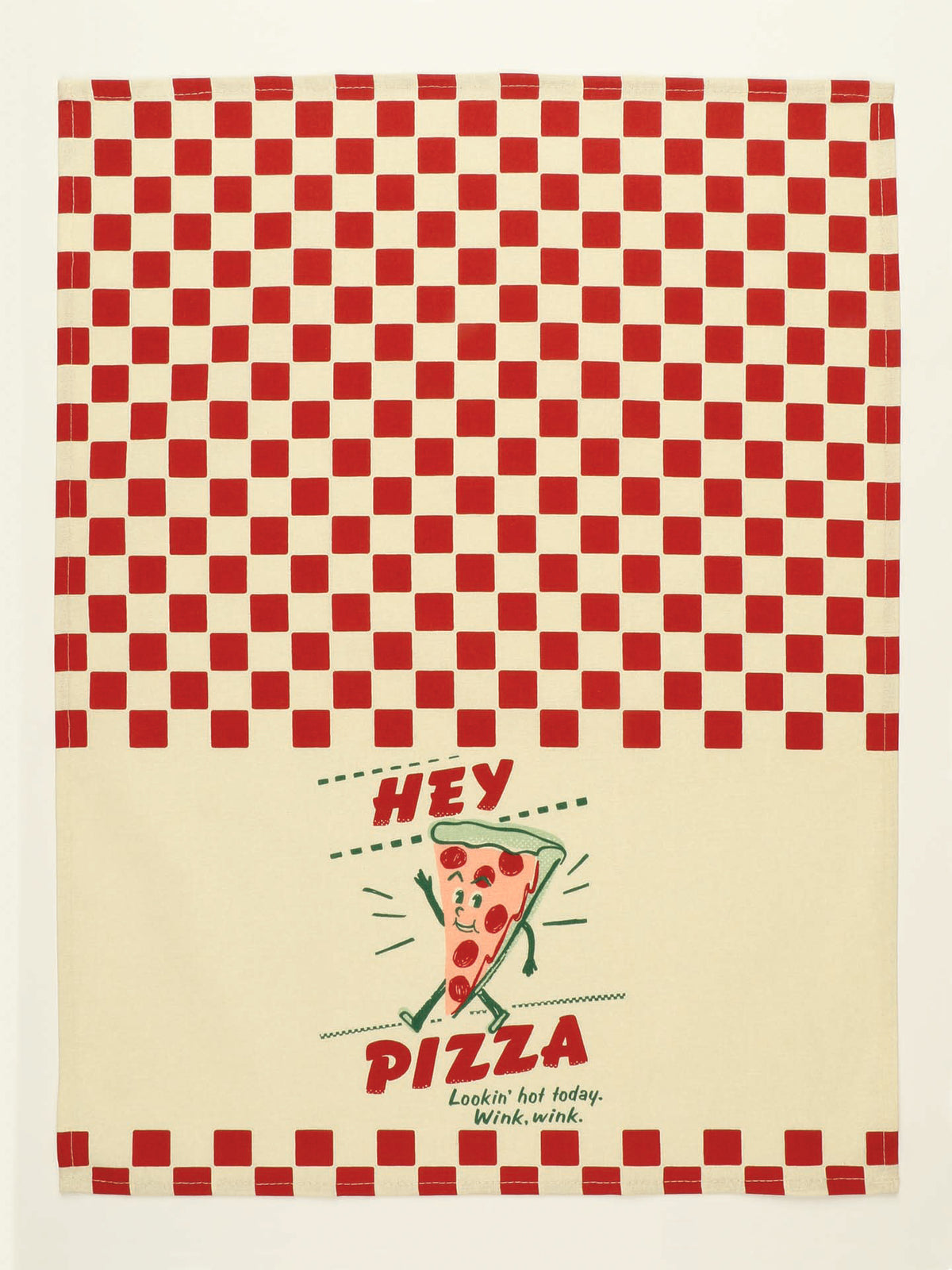 Blue Q Hey Pizza Dish Towel Kitchen Cleaning/Drying Cloth