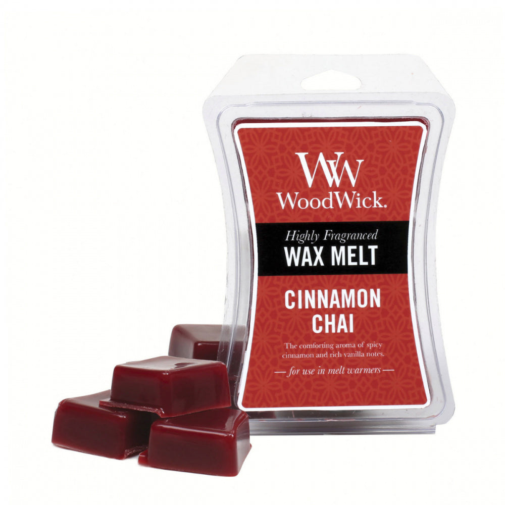 4PK WoodWick Cinnamon Chai Scented Wax Melt Cube 9.7oz
