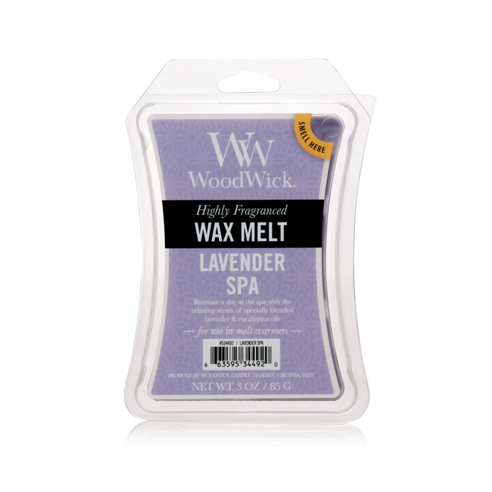 4PK WoodWick Lavender Spa Scented Wax Melt Cube 9.7oz