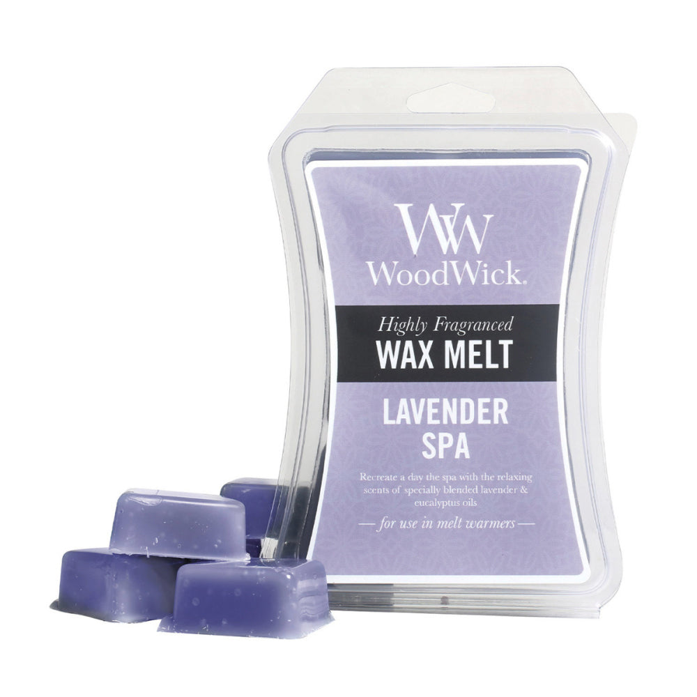 4PK WoodWick Lavender Spa Scented Wax Melt Cube 9.7oz