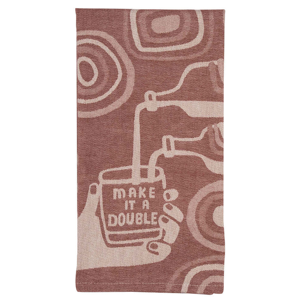 Blue Q Make It A Double Dish Towel Kitchen Cleaning/Drying Cloth