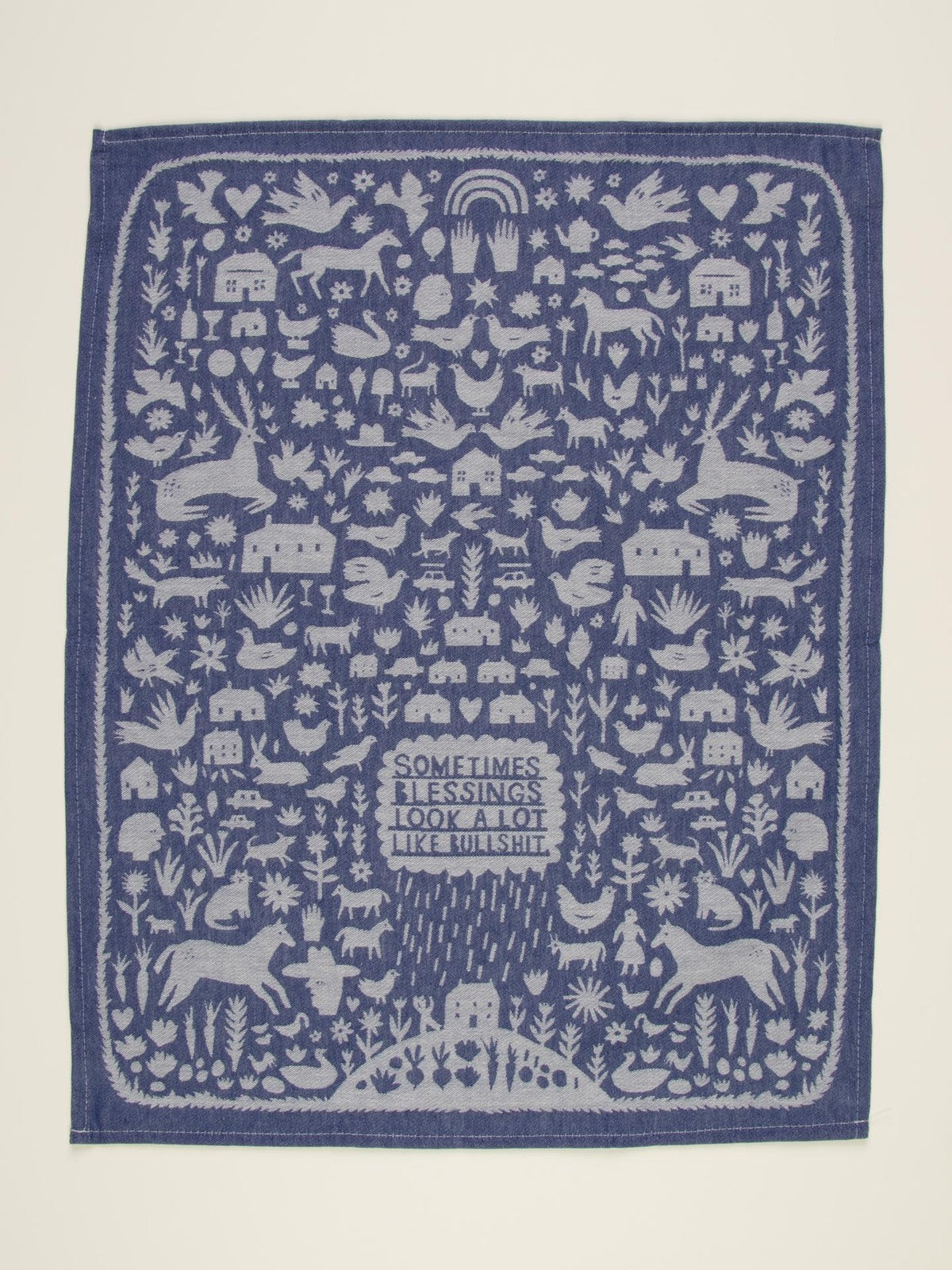 Blue Q Bullsh*t Blessings Dish Towel Kitchen Cleaning/Drying Cloth