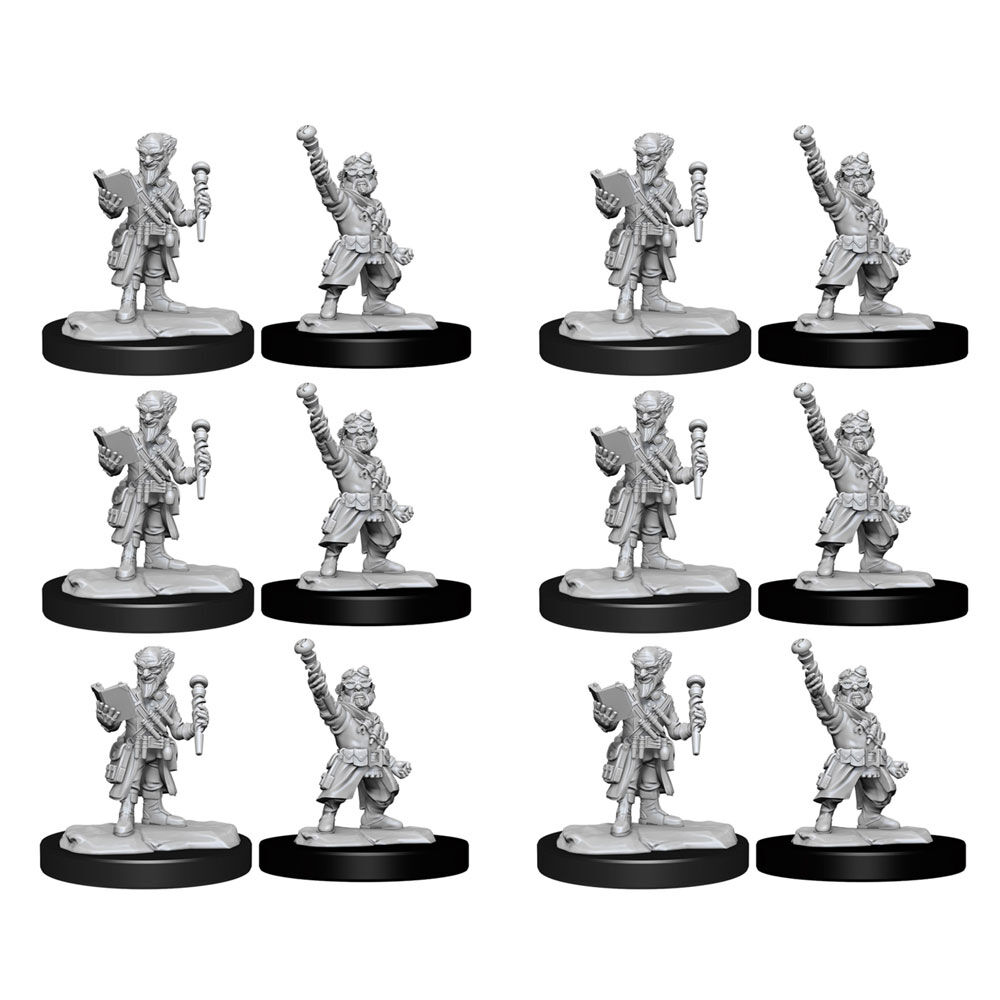 6x 2pc Dungeons & Dragons Nolzur's Marvelous Unpainted Miniatures Gnome Artificer Male